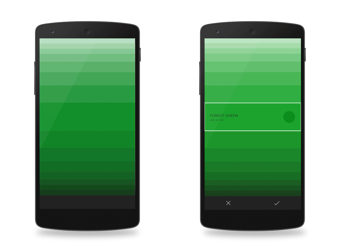 Adjusting shades and tints animation